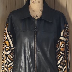 ASHRO LEATHER BOMBER JACKET